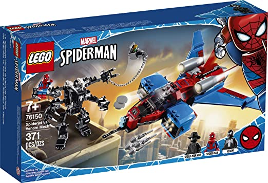 Spiderman Jet and Mech Venom Lego